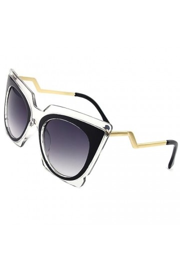 2023 Lunettes de Soleil rétro Femmes surdimensionnées Unisexe charmantes Dames Hommes Lunettes Color : Transparent Frame GL,