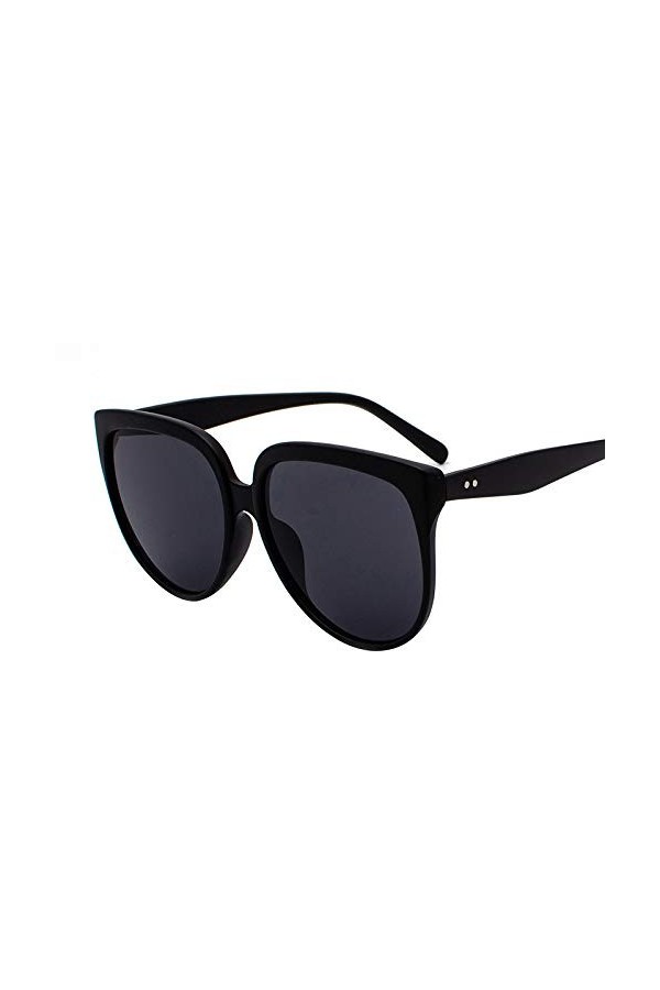 QINGZHOU Lunettes de soleil, personnalité de la mode lunettes de soleil océan cadre grand cadre visage rond tendance lunettes