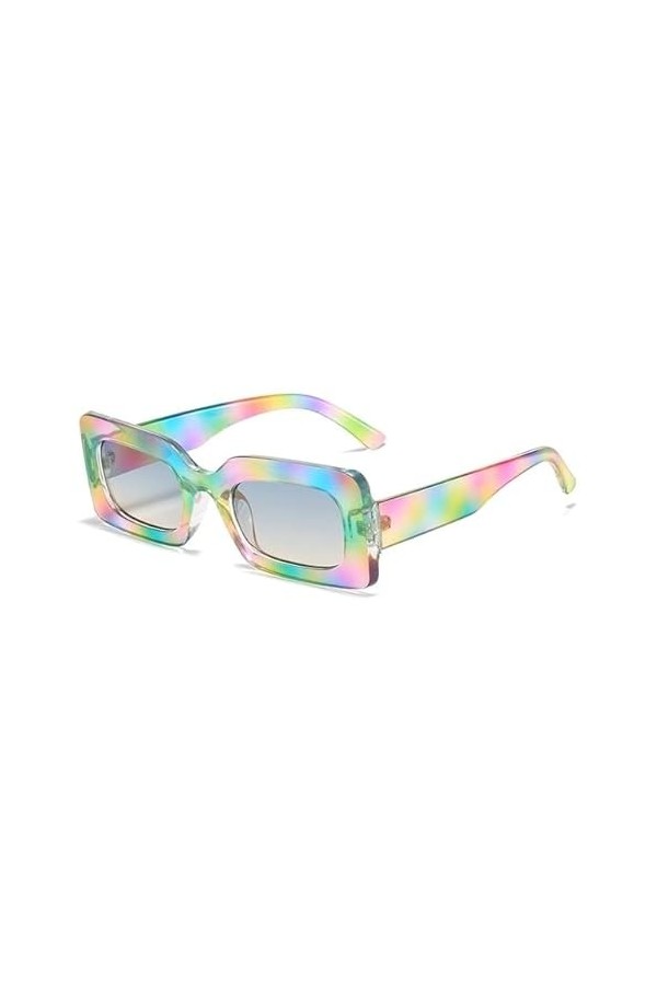 Lunettes de soleil à la mode Lunettes de soleil polarisées Femmes Lunettes de soleil Rectangle Grand Cadre Violet Carré Lunet