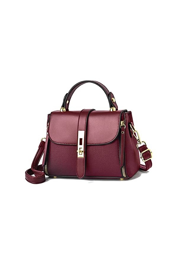 FANDARE Sac à Main Femme Sac à Bandouliere Étanche Sacs Portés Épaule Sac Messager PU Cuir Sac Fourre Sacoche pour Voyage Tra