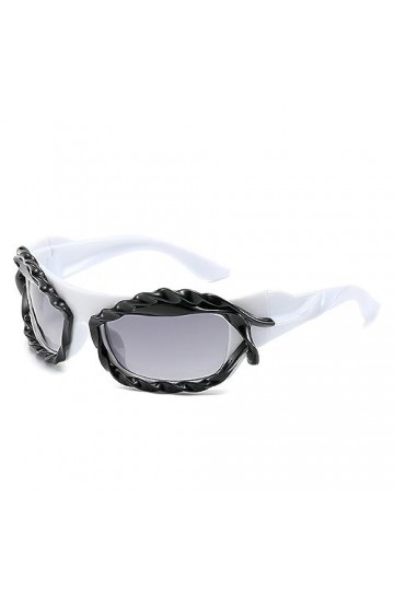 Lunettes de Soleil Yeux de Chat pour Femmes surdimensionnées Couleur Bonbon Lunettes de Soleil Hommes Hip Hop Punk Nuances, G