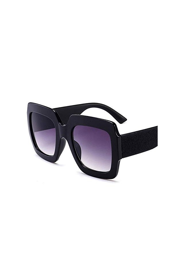 ZYIZEE Lunettes de Soleil Grandes Lunettes de Soleil carrées surdimensionnées Femmes Lunettes de Soleil rétro Femme Gafas De 