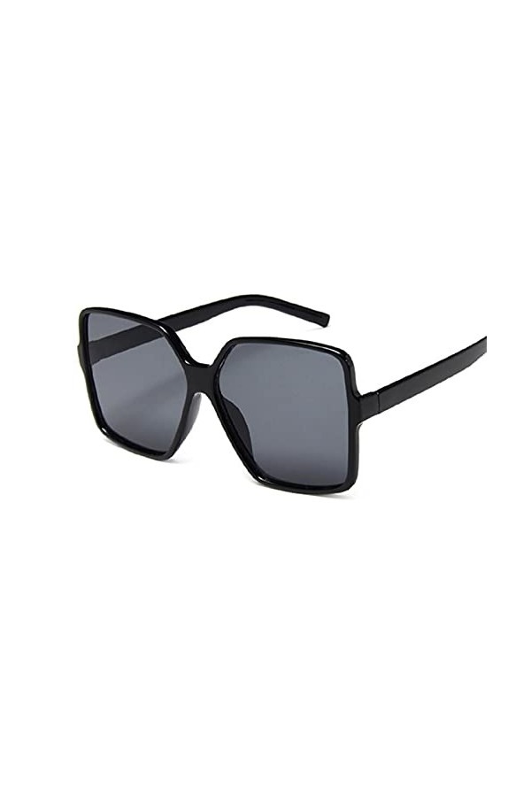 Lunettes de soleil, lunettes de soleil haute protection anti-reflets hommes femmes ， lunettes de soleil carrées noires surdim