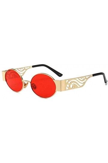 ZYIZEE Lunettes de Soleil Mignon Petites Lunettes de Soleil ovales Femmes Vintage rétro Lunettes de Soleil Femmes Hommes S Mo