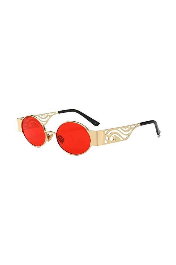 ZYIZEE Lunettes de Soleil Mignon Petites Lunettes de Soleil ovales Femmes Vintage rétro Lunettes de Soleil Femmes Hommes S Mo