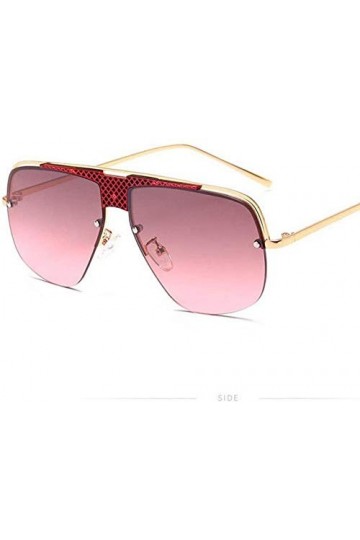 ZYIZEE Lunettes de Soleil Femmes S Oversize Lunettes De Soleil Carrées sans Monture Hommes Lunettes De Soleil De Mode Populai