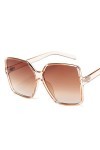 NOGRAX Lunettes de soleil femmes surdimensionnées Lunettes de soleil Gradient Plastique Marque Designer Femmes Lunettes de so