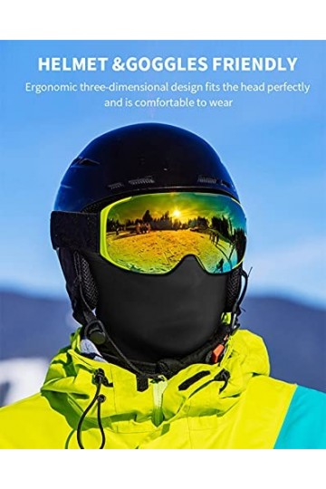 Roysmart Balaclava Chapeau Cagoule Multifonction Masque pour Hiver Temps Froid Ski Outdoor Moto Montagne Camping Randonnée Pa