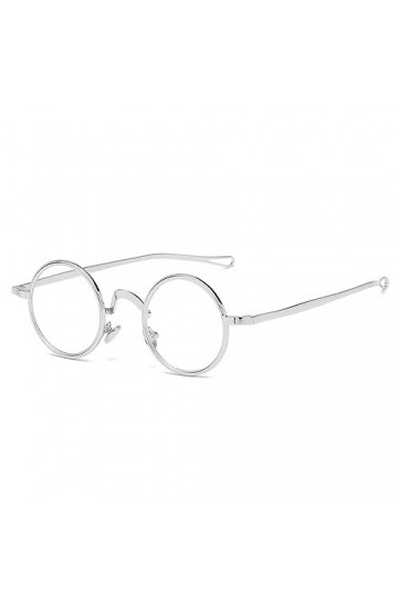 HPIRME Lunettes de soleil polarisées Punk rondes en métal rétro femmes verres transparents monture hommes nuances UV400 lunet