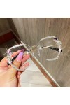 ZANHOG 2021 Design de Marque de Mode Vintage Rimless Rimnes Lunettes de Soleil Femmes Femme Femme Femme Lunettes de Soleil C