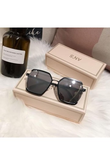 ZANHOG Lunettes de Soleil Femmes Shades Numes Sun Glassements Ladies Vintage Metal Blue Pink Eyeglass Lunettes de Soleil Cou