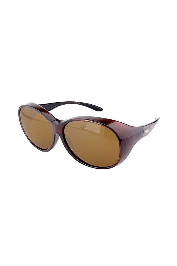 ActiveSol Lunettes de soleil à enfiler Mega | Grandes lunettes à enfiler pour porteurs de lunettes | polarisées