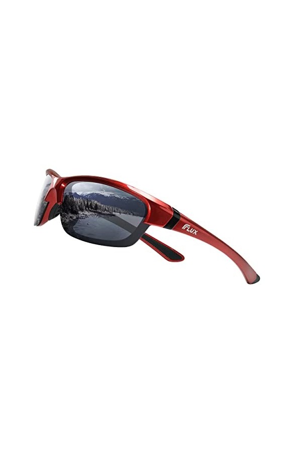 ICECUBE Avento Lunettes de soleil de sport polarisées UV400 avec fonction antidérapante et monture légère pour homme et femme