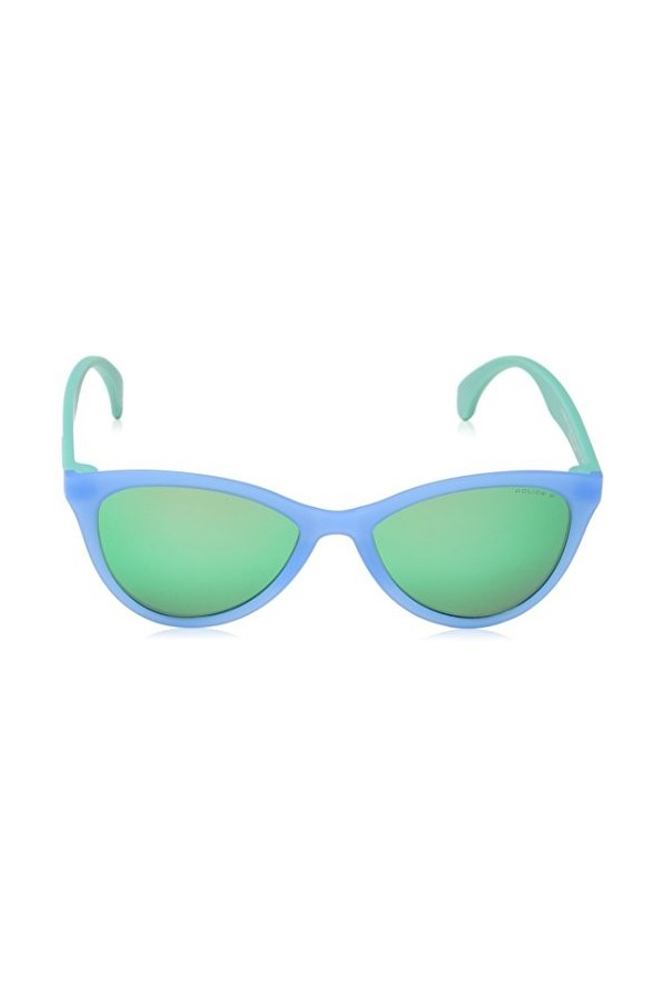 POLICE Spl086 Lunettes de Soleil, Multicolore Semi-Mat Transp.Azure , Taille Unique Femme