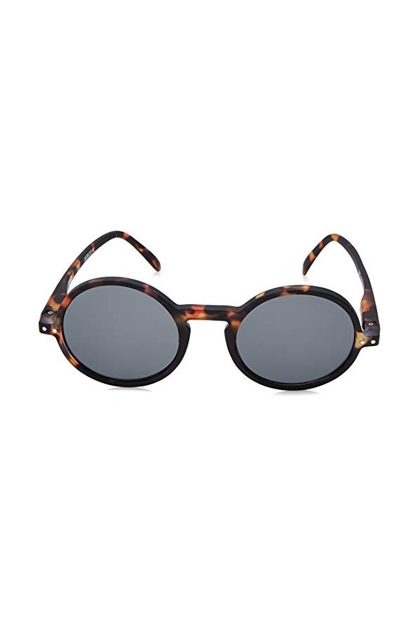 Izipizi / Lunettes De Soleil Adulte / Modèle Rond Rétro : Sun G / 100% UV / Catégorie 3 Ecaille Verres Gris 