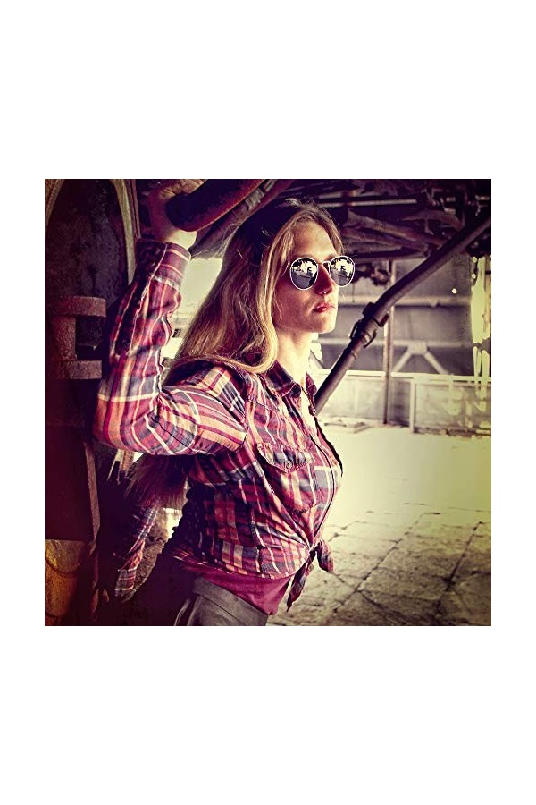 ActiveSol BONA DEA | Lunettes de soleil femmes | Plaquettes nasales roses - style Néo-rétro | polarisantes | Protection UV 10