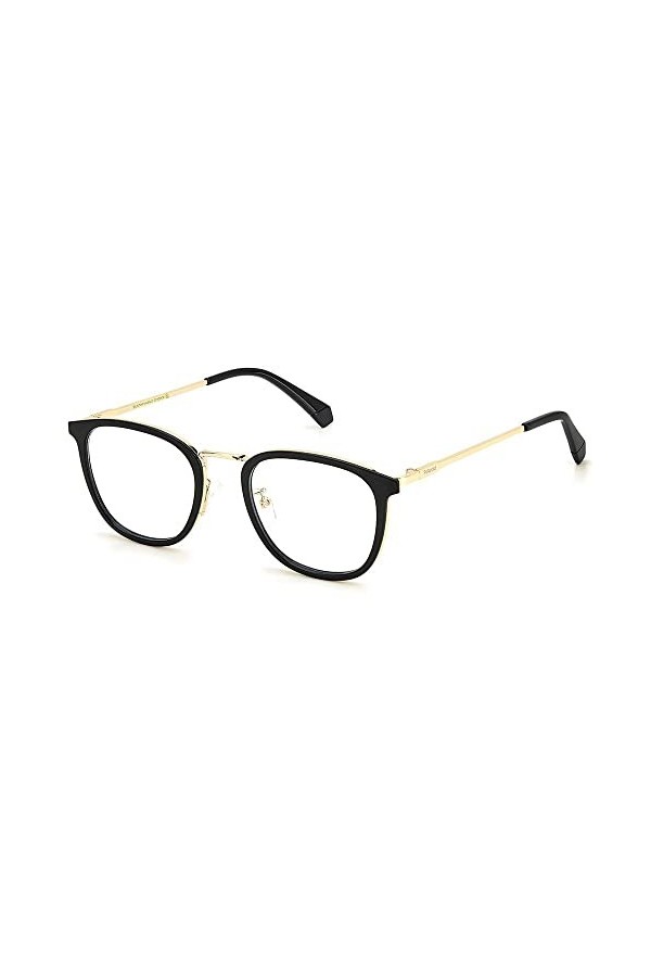 Polaroid Eyeglasses Sunglasses, 2M2/21 Black Gold, 52 Unisex