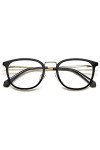 Polaroid Eyeglasses Sunglasses, 2M2/21 Black Gold, 52 Unisex