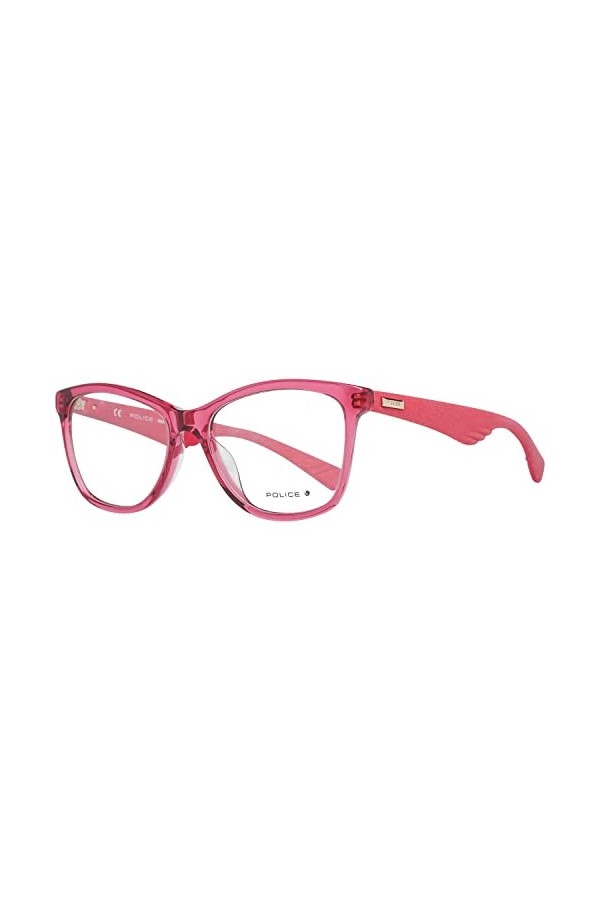 Police VPL414520AFD Lunettes de Soleil, Shiny Transp.Raspberry, 52/16/140 Femme