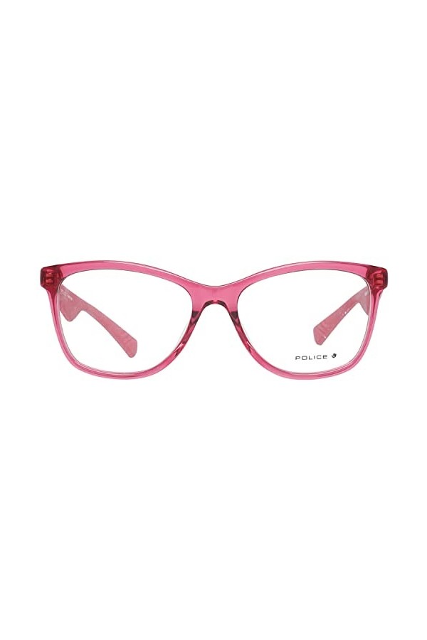 Police VPL414520AFD Lunettes de Soleil, Shiny Transp.Raspberry, 52/16/140 Femme