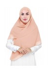 Lina & Lily Écharpe hijab en mousseline de soie de qualité supérieure pour femme musulmane, carré, 145 x 145 cm, Vert jade, t
