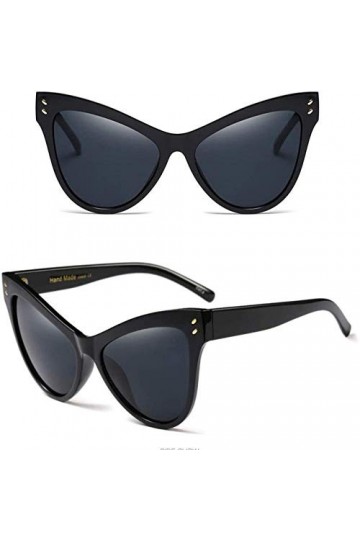 NIUASH Lunettes de Soleil polarisées Lunettes De Soleil Grandes Montures Femmes Lunettes De Soleil Miroir De Mode Street Beat