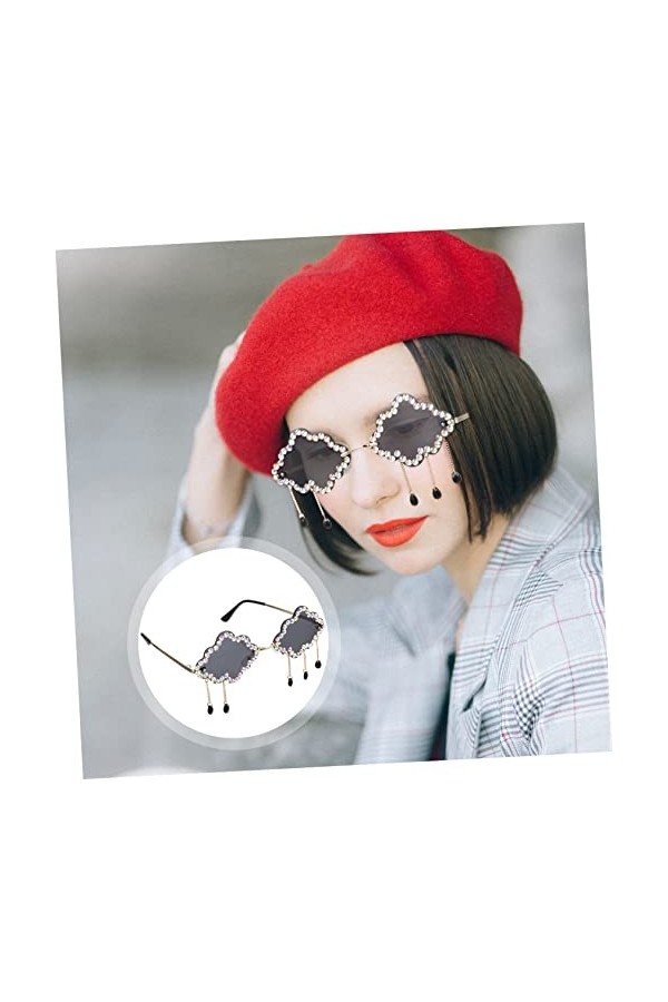 Toddmomy 3 Paires Lunettes De Soleil Nuage Lunettes De Soleil Femme Lunettes De Fête Pour Adultes Lunettes De Soleil Disco Sa