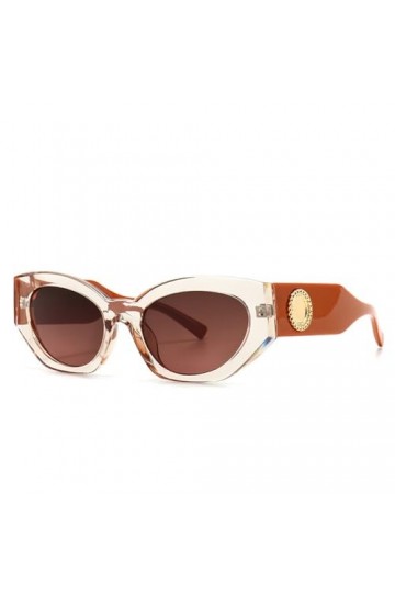 HPIRME Lunettes de soleil rétro femmes œil de chat style dété Uv400 dames lunettes de soleil vintage, 3, taille unique