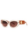 HPIRME Lunettes de soleil rétro femmes œil de chat style dété Uv400 dames lunettes de soleil vintage, 3, taille unique