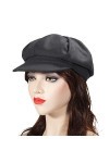 ZLYC Femme Classique Casquette Gavroche Hiver Casquette Souple Gris Foncé ,Taille Unique