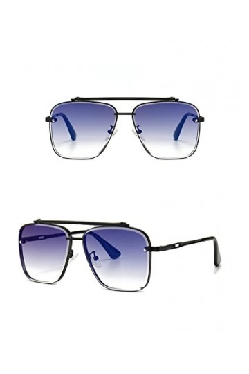 PAIHUIART Lunettes De Soleil Femme Lunettes De Soleil Homme Polarisées sans Monture Carré Hommes Lunettes De Soleil De Mode C