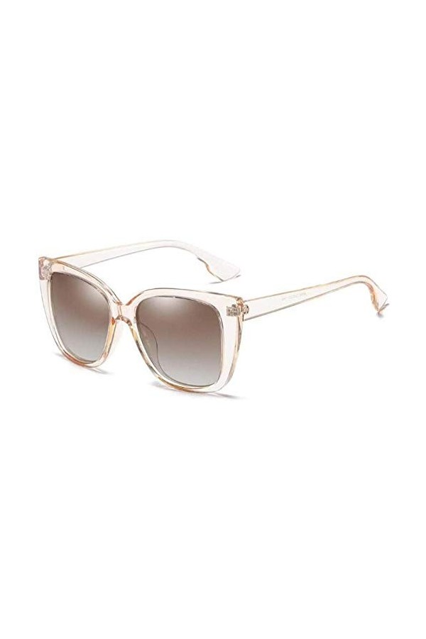 ZYIZEE Lunettes de Soleil Lunettes de Soleil Mode Femme Lunettes Lunettes de Soleil polarisées Transparentes Lunettes de Cond