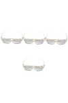 USHOBE 4Pcs Lunettes De Soleil Pour Hommes Lunettes De Soleil De Personnalité Lunettes De Soleil Surdimensionnées Pour Femmes