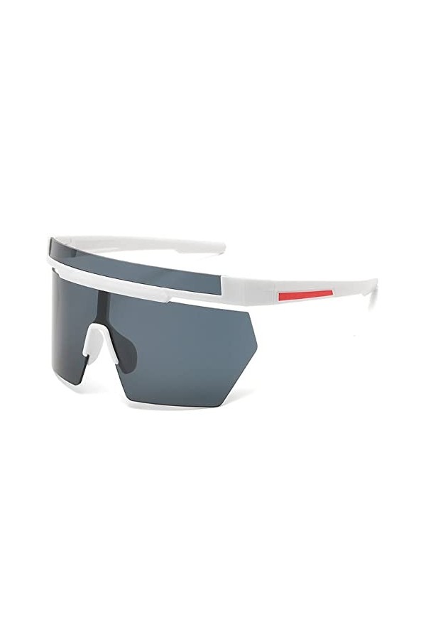 Lunettes de soleil carrées surdimensionnées sans monture vintage pour femmes Sport Driving Lunettes de soleil Hommes Punk Mir