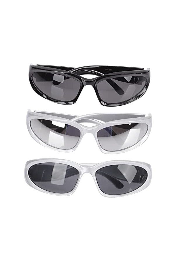 CLISPEED 12 Pièces Lunettes De Soleil De Sport Lunettes De Soleil Cyclisme Lunettes Enveloppantes Lunettes De Soleil Pour Le