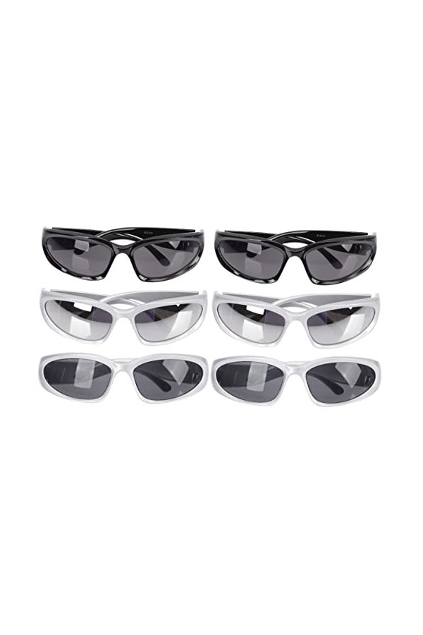 CLISPEED 12 Pièces Lunettes De Soleil De Sport Lunettes De Soleil Cyclisme Lunettes Enveloppantes Lunettes De Soleil Pour Le