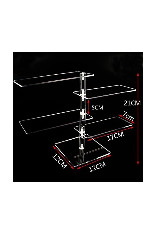 GagalU Support de monture de lunettes Support de monture de lunettes en acrylique à 4 niveaux, support de lunettes de soleil,