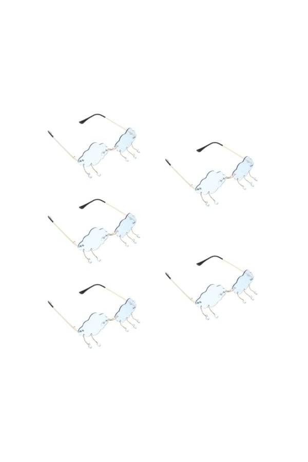 TENDYCOCO 5 Pièces Des Lunettes De Soleil Lunettes Cool Lunettes Rave Jolies Lunettes De Soleil Pour Femmes Lunettes De Solei