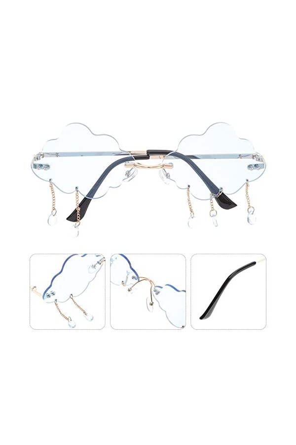 TENDYCOCO 5 Pièces Des Lunettes De Soleil Lunettes Cool Lunettes Rave Jolies Lunettes De Soleil Pour Femmes Lunettes De Solei