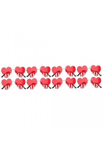 SOIMISS 8 Pièces Lunettes De Soleil Larmes Damour Lunettes De Soleil De Quai Pour Femmes Lunettes Ivre Lunettes De Soleil Sa