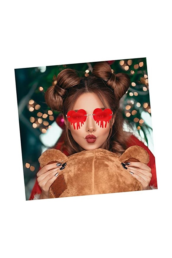 SOIMISS 8 Pièces Lunettes De Soleil Larmes Damour Lunettes De Soleil De Quai Pour Femmes Lunettes Ivre Lunettes De Soleil Sa