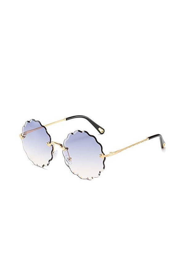 QINGZHOU Lunettes de soleil, lunettes de soleil sans cadre pour femmes, lunettes de soleil pour femmes pour femmes, lunettes 