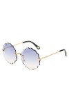 QINGZHOU Lunettes de soleil, lunettes de soleil sans cadre pour femmes, lunettes de soleil pour femmes pour femmes, lunettes 