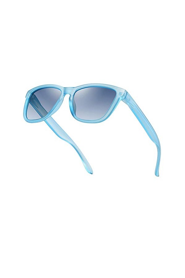 QINGZHOU Lunettes De Soleil,Dames lunettes de soleil polarisées femmes rétro tendance lunettes de soleil à monture carrée fem