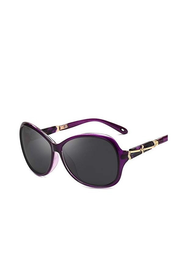 YWYU Nouvelles Lunettes de Soleil Mode pour Femmes Polarized Trend Sunglasses Personnality Plate Mirror Legs Lunettes de Sole