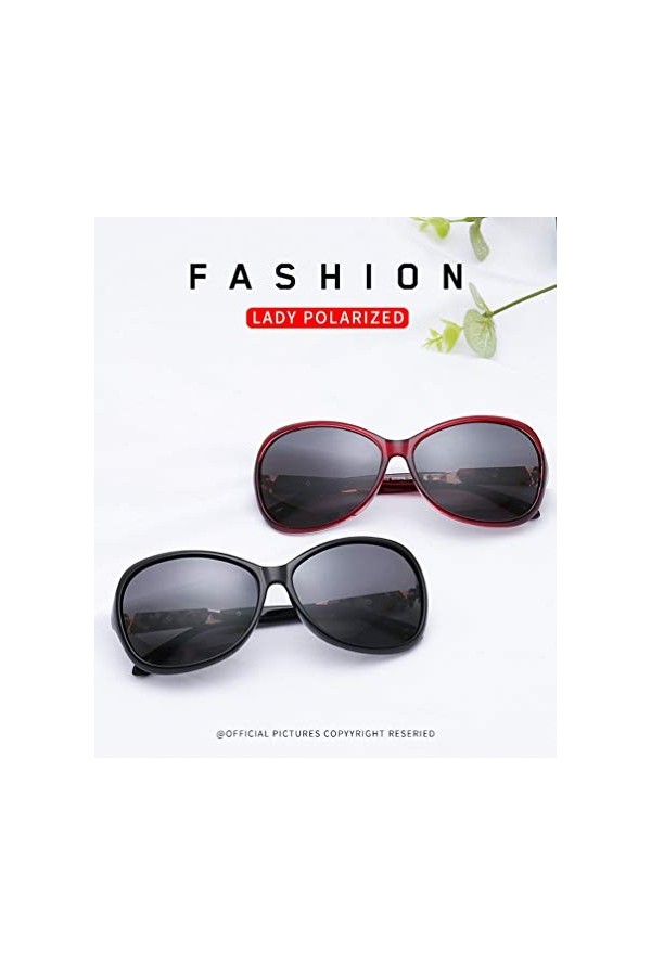 YWYU Nouvelles Lunettes de Soleil Mode pour Femmes Polarized Trend Sunglasses Personnality Plate Mirror Legs Lunettes de Sole