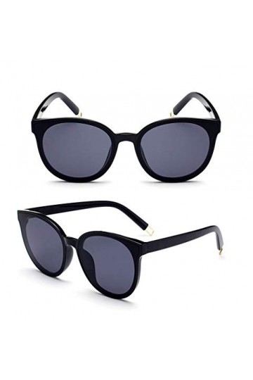 hmjsmj Lunettes de soleil à ossature gris-noir à monture noire pour lunettes de soleil de tournée de conduite de tir de rue d