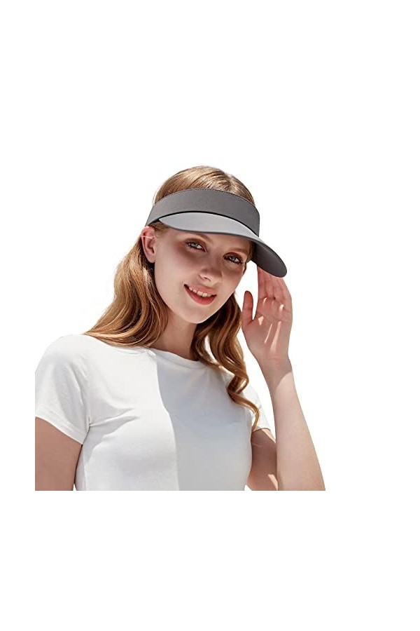 CLAPE Casquette Visière Anti UV Femme Homme Visière de Golf Tennis UPF50+ Sun Visor Cap Casquette Visiere de Pare Soleil