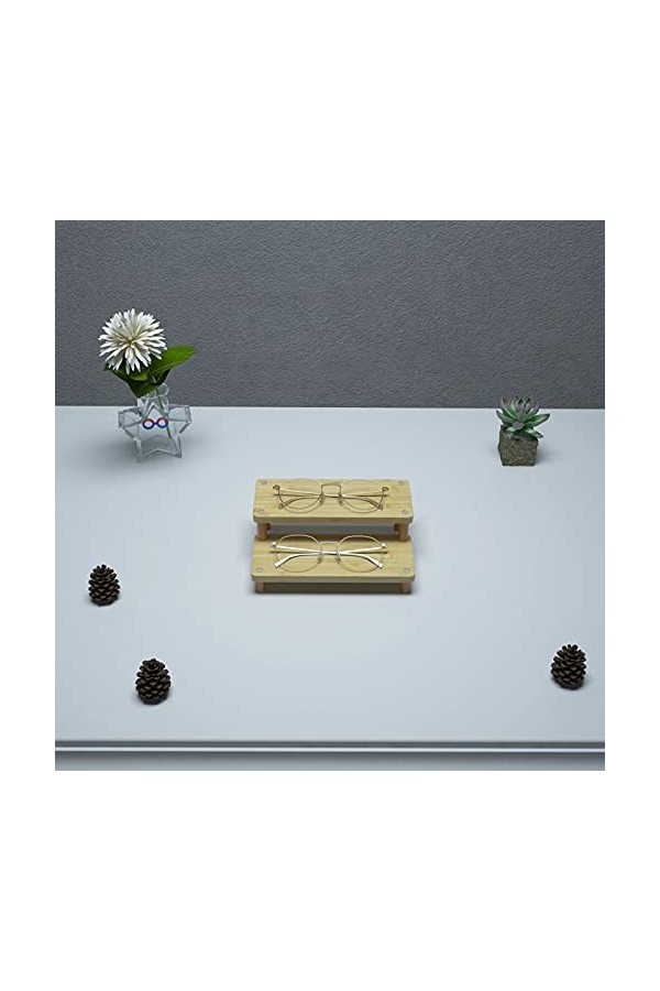 GagalU Support de monture de lunettes Support de monture de lunettes en bois, support de lunettes de soleil, support de lunet