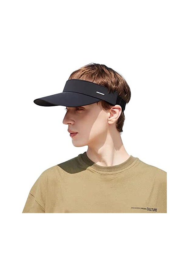 CLAPE Casquette Visière Anti UV Femme Homme Visière de Golf Tennis UPF50+ Sun Visor Cap Casquette Visiere de Pare Soleil